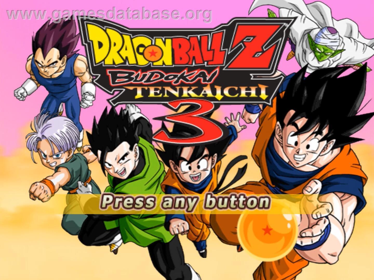 Dragon Ball Z - Budokai Tenkaichi 3 - Nintendo Wii - Artwork - Title Screen